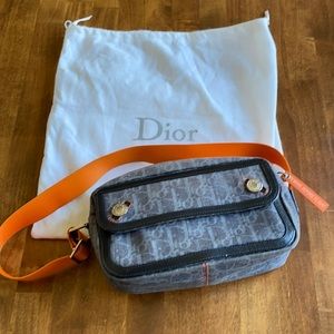 Dior Remove Before Flight blue denim bag